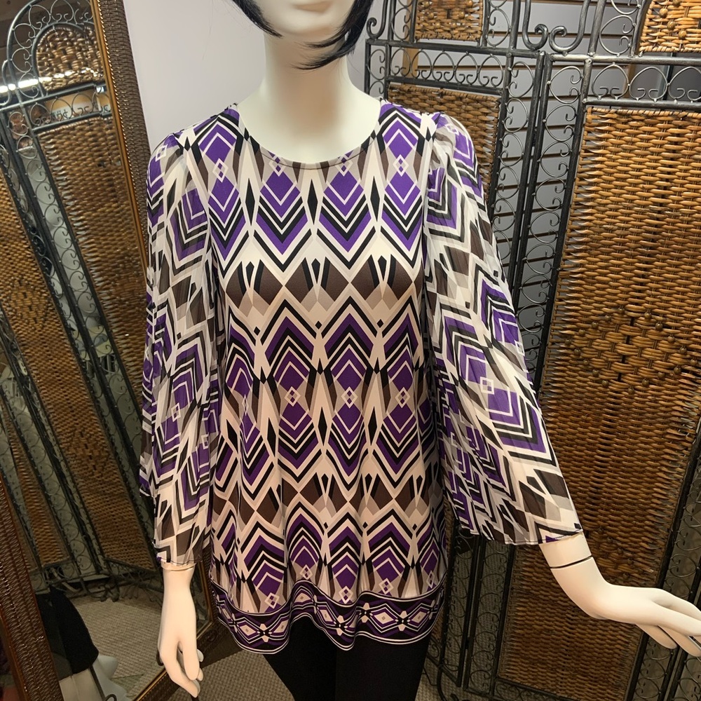 Alfani petite sm eccentric classy blouse